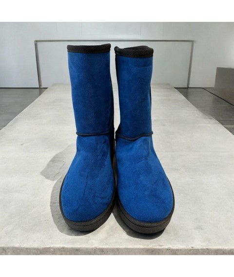 Угги женские Betty Pretty из искусственного замша синие 1UG
