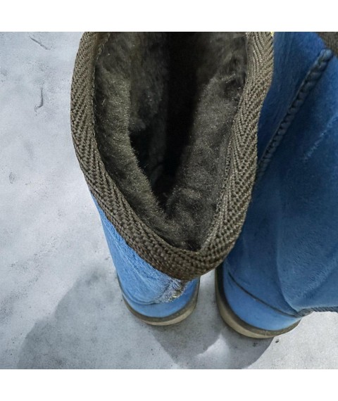 Угги женские Betty Pretty из искусственного замша синие 1UG