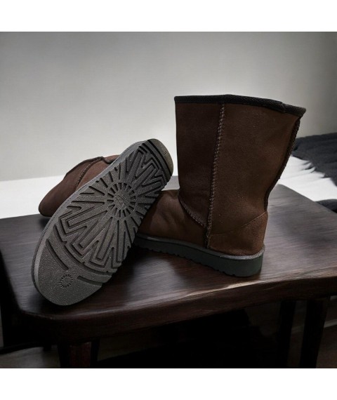 Угги женские Betty Pretty из искусственного замша коричневые 3UG