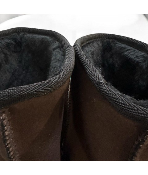 Угги женские Betty Pretty из искусственного замша коричневые 3UG