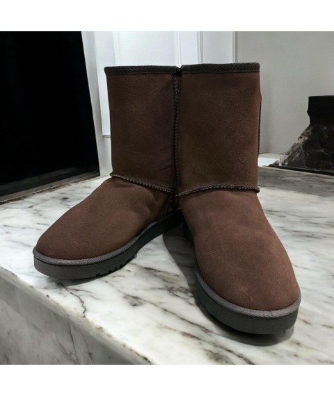 Угги женские Betty Pretty из искусственного замша коричневые 3UG