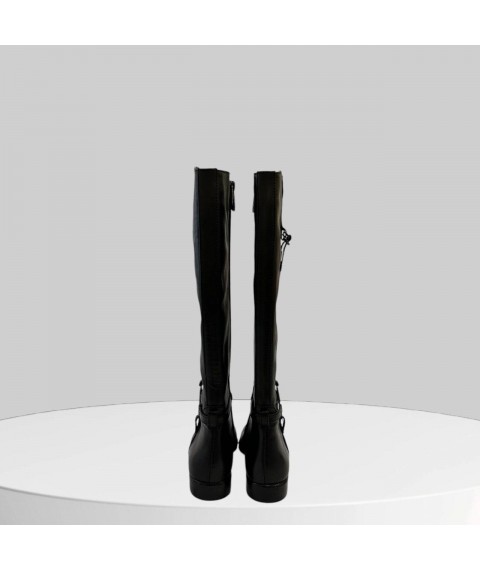 Сапоги женские Betty Pretty из натуральной кожи черные RBX121192A42