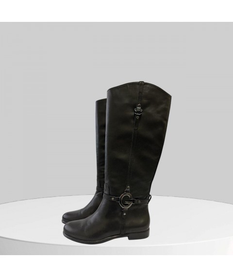 Сапоги женские Betty Pretty из натуральной кожи черные RBX121192A42