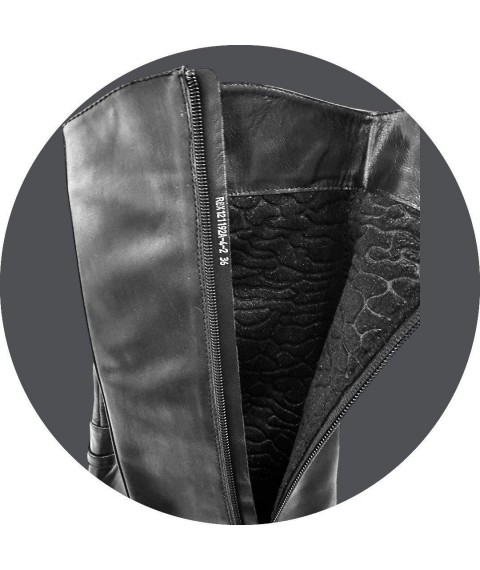 Сапоги женские Betty Pretty из натуральной кожи черные RBX121192A42