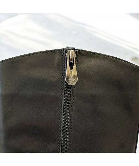 Сапоги женские Betty Pretty из натуральной кожи черные RBX121192A42