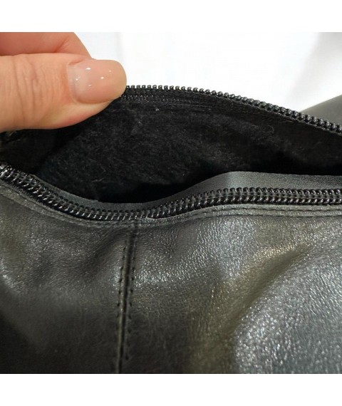 Сапоги женские Betty Pretty из натуральной кожи черные B331991