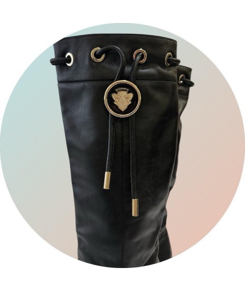 Сапоги женские Betty Pretty из натуральной кожи черные B331991