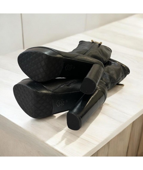 Сапоги женские Betty Pretty из натуральной кожи черные B331991