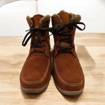 Ботинки женские Betty Pretty из натуральной замши коричневое 111928BRN