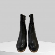 Ботинки женские Betty Pretty из натуральной кожи черные JH088