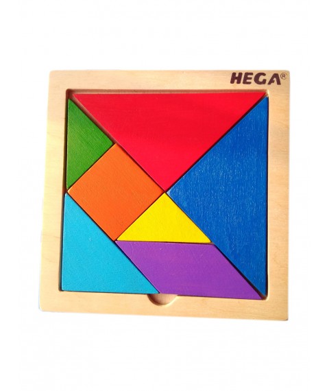 HEGA Tangram puzzle with manual