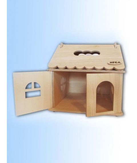 HEGA wooden house for coloring doll game for barbie lol