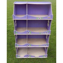 HEGA dollhouse-closet with lilac painting