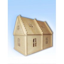 Wooden house HEGA Barbie for coloring doll game