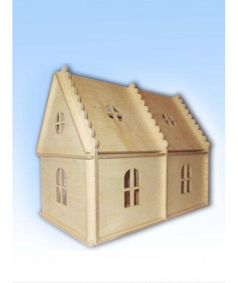 Wooden house HEGA Barbie for coloring doll game