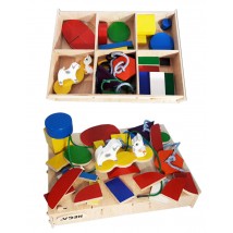 Набір HEGA Монтессорі 2 ігровий розвиваючий кольоровий в коробці 32 елементів