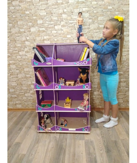 HEGA dollhouse-closet with lilac painting