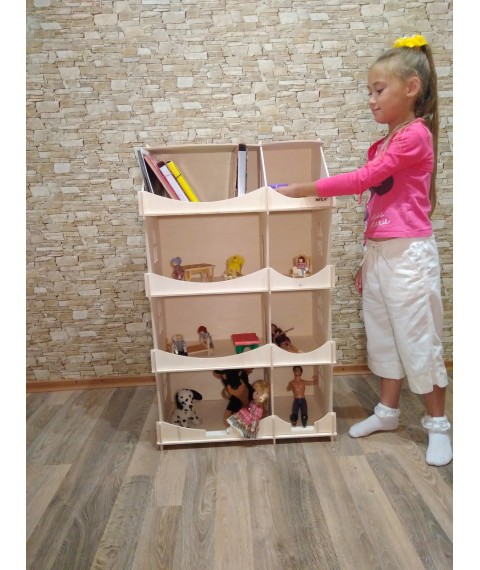 Будинок-шафа HEGA для творчості дерев'яний для іграшок і книжок
