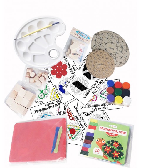 The HEGA creativity kit includes a manual