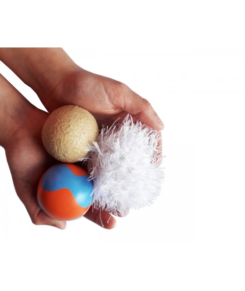 The game HEGA Sensory Balls is a tactile developmental didactic game