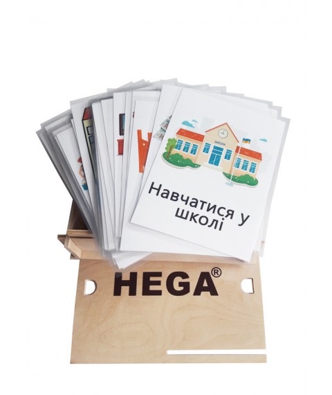 Pex cards for visual communication demonstration HEGA