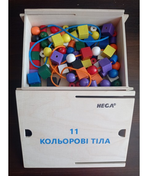 Великий дидактичний набір Фребеля HEGA 11 коробок з повним методичним посібником
