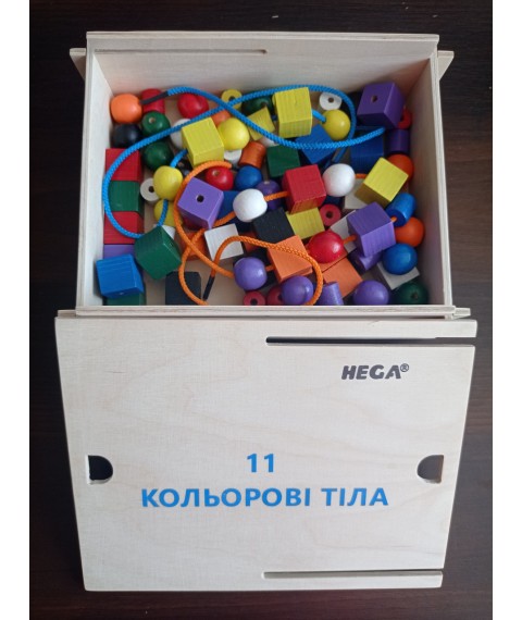 Large didactic set of Froebel HEGA 11 boxes