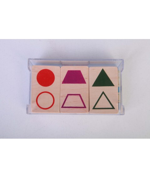A set of didactic material HEGA Geometric shapes. Handouts with manual
