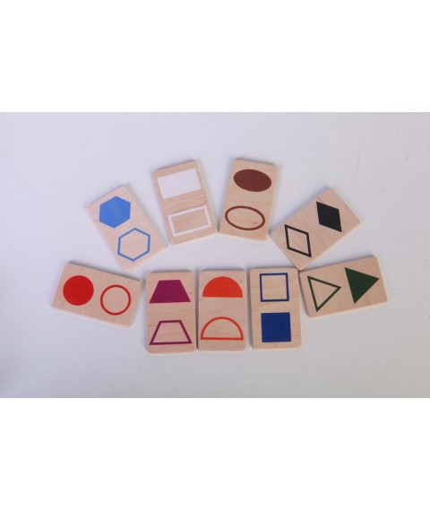 A set of didactic material HEGA Geometric shapes. Handouts with manual