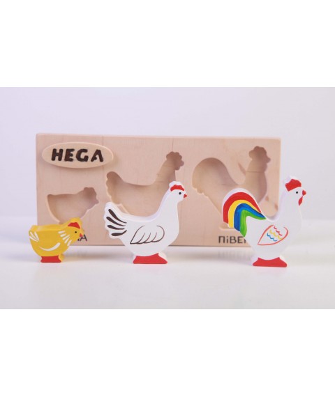 Set of frame-insert HEGA Chickens