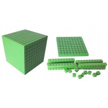 HEGA volume units. Mathematical cube with manual