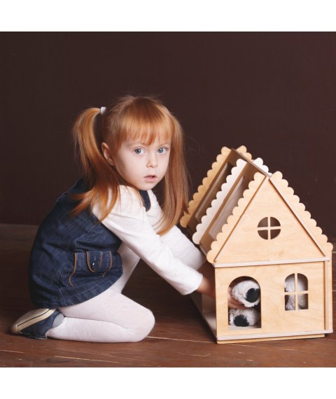 Wooden house HEGA Barbie for coloring doll game