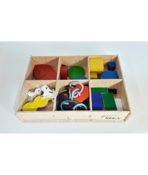 Set HEGA Montessori 2 educational game colored in a box of 32 elements