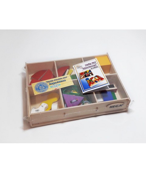 Set HEGA Montessori 2 educational game colored in a box of 32 elements