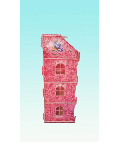Ляльковий будиночок-шафа HEGA з розписом мармуровий