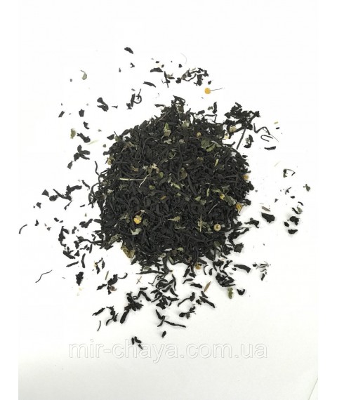 New Year's black tea with natural additives Vakula, 100 g.