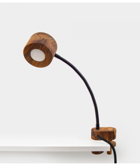 Button Clamp Lamp (Walnut)