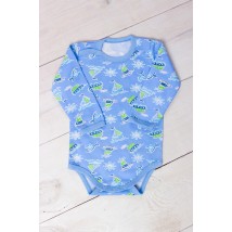 Baby bodysuit for a boy (with long sleeves) Wear Your Own 74 Blue (5010-024-4-v2)