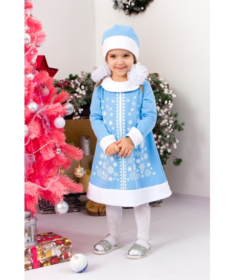 New Year's costume "Snow Maiden" Wear Your Own 110 Blue (1402-1-v0)