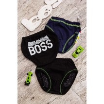 Boy's underpants with a print Wear Your Own 30 Black (271-001-33-v7)