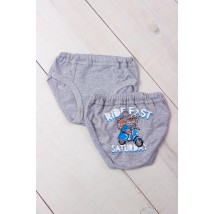 Boys' underpants with a print of Nosy Svoe 32 Gray (271-001-33-v46)