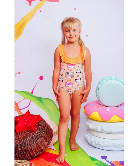 Swimwear for girls Wear Your Own 110 Yellow (4002-043-v14)