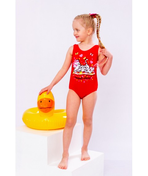 Swimwear for girls Wear Your Own 122 Red (4004-036-33-v4)