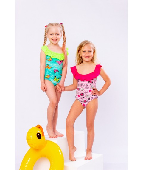 Swimwear for girls Wear Your Own 134 Red (4002-043-v3)