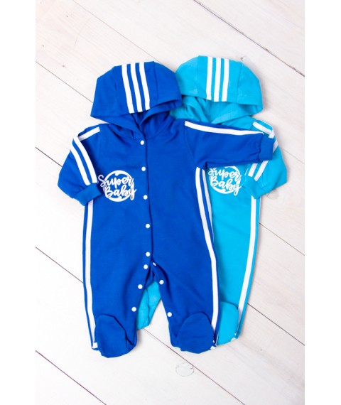 Nursery overalls for a boy "Super Baby" Nosy Svoe 26 Blue (5001-023-33-4-v7)