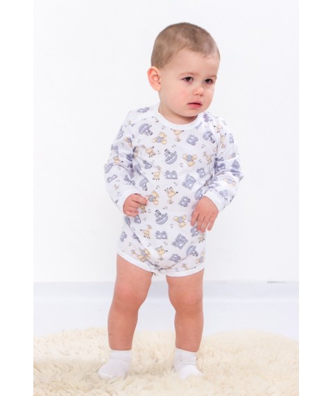 Nursery bodysuit for a boy Wear Your Own 92 White (5010-002-4-v8)