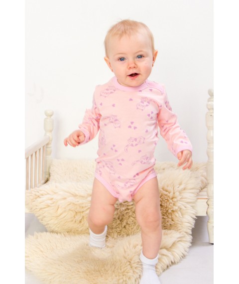 Nursery bodysuit for a girl Wear Your Own 56 Pink (5010-002-5-v17)