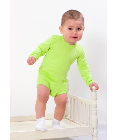 Nursery body for a boy (with long sleeves) Wear Your Own 74 Green (5010-015-4-v7)