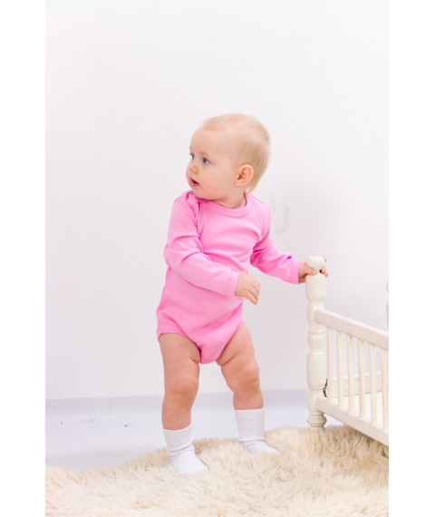 Nursery body for girls (with long sleeves) Nosy Svoe 74 Pink (5010-015-5-v8)