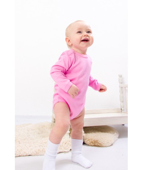 Nursery bodysuit for girls (with long sleeves) Nosy Svoe 68 Pink (5010-015-5-v4)
